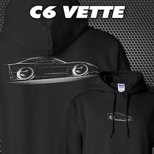 HOODIE 2005-2013 C6 Corvette Chevy 2005 2006 2007 2008 2009 2010 2011 2012 Chevrolet