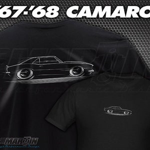 1967 1968 Camaro T-Shirt Chevy 67 68 Chevrolet SS RS silhouette art