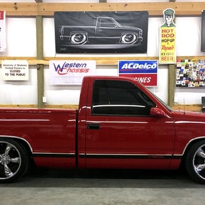 88-98 Chevy Truck Banner Chevrolet GMC OBS C1500 1988 1989 1990 1991 1992 1993 1994 1995 1996 1997 1998 Schild Poster Scherenschnitt Kunst