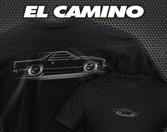 T-Shirt El Camino Chevrolet 1978-1987 G-Body Chevy silhouette art