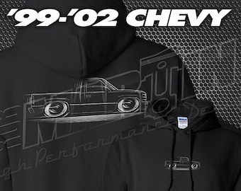 99-02 Chevy Truck Hoodie NBS 1999 2000 2001 2002 silhouette art