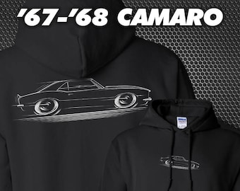 67-68 Chevy Camaro Hoodie 1967 1968 SS silhouette art