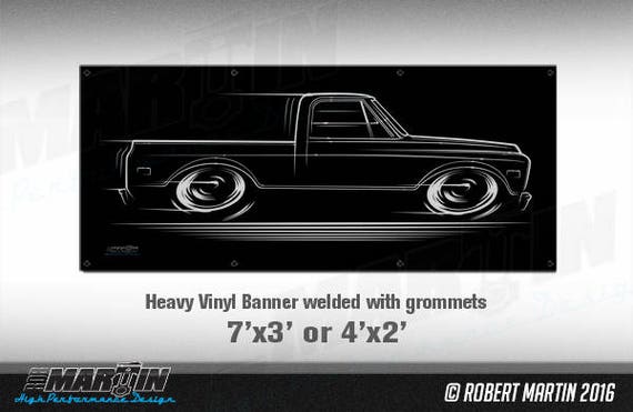 Second Gen C10 Chevy Truck Big Banner Chevrolet Gmc 1967 1972 Etsy