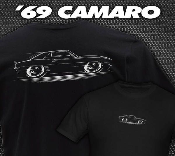 1969 Camaro T-shirt Art Chevy 69 SS RS 