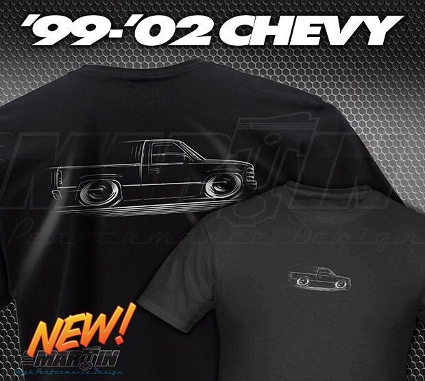 99-02 Chevy Truck T-Shirt NBS 1999 2000 2001 2002 silhouette art