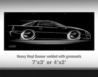 Big Banner 4th Gen Camaro 1993-2002 Chevy Z-28 SS RS silhouette art