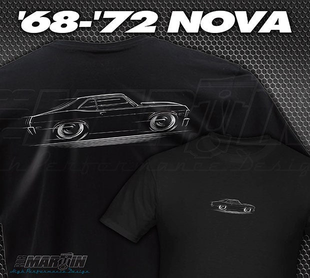 Rob Martin Design Chevy Nova Big Banner – 1968-1972, Chevrolet SS, 68 69 70 71 72, Vinyl Garage Sign