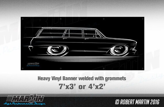 Big Banner 1962 1965 Nova Wagon Chevy Ii 1963 1964 Chevrolet Etsy