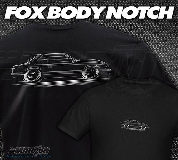 Fox Body Mustang Notch T-shirt 1987 1988 1989 1990 1991 1992