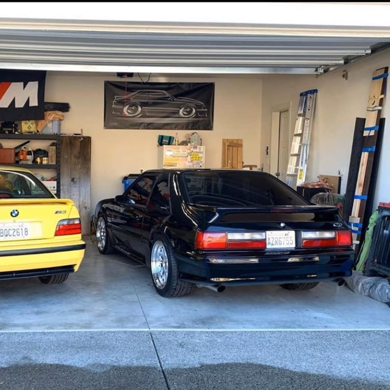 Fox Body Notch Mustang BIG BANNER 1987-1993 Notchback Coupe 5.0 87 88 ...