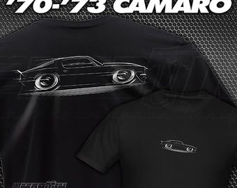 1970-1973 Chevy Camaro T-Shirt 70 71 72 73 Z-28 SS Chevrolet 1971 1972 silhouette art