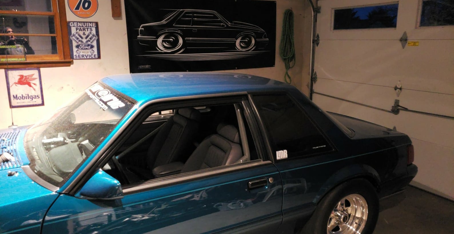 Fox Body Notch Mustang BIG BANNER 1987-1993 Notchback Coupe 5.0 87 88 ...