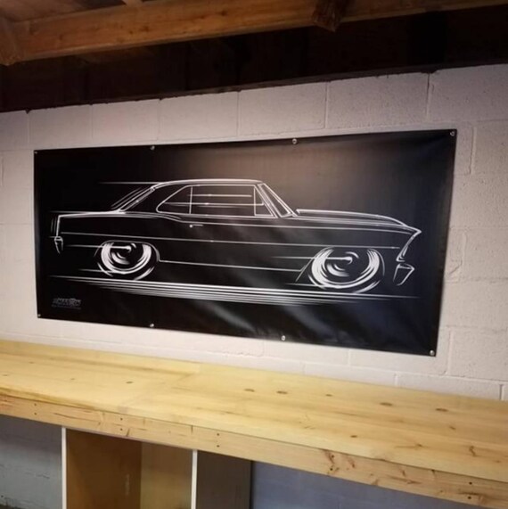 1966 1967 Chevy Nova Design Big Banner Chevy Ii Ss Etsy