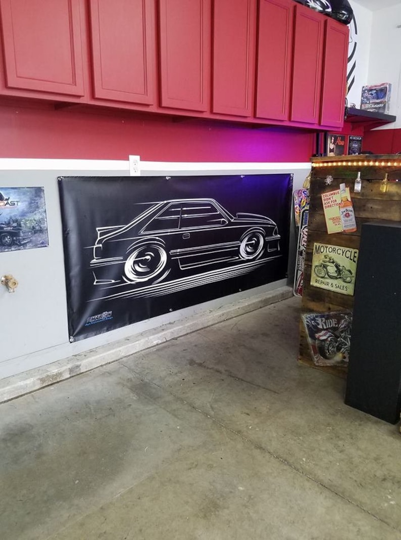 Fox Body Mustang LX Hatch Art BIG BANNER 1987 1988 1989 1990 Etsy