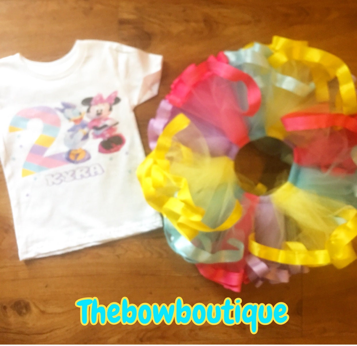 minnie mouse and daisy duck bowtique ribbon trimmed tutu set Etsy