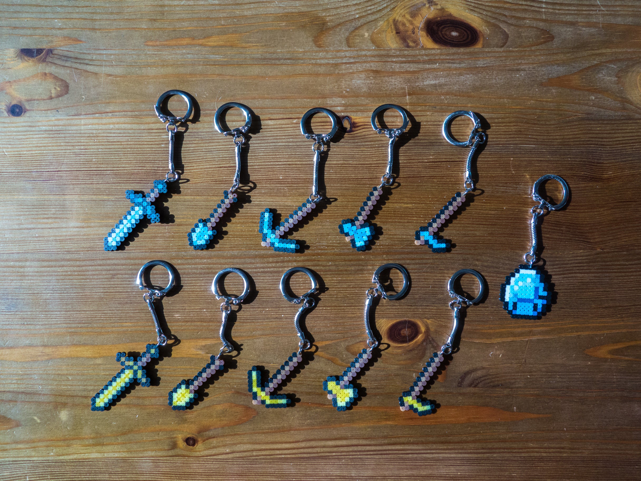 Minecraft keychain Minecraft pin Minecraft earrings Etsy