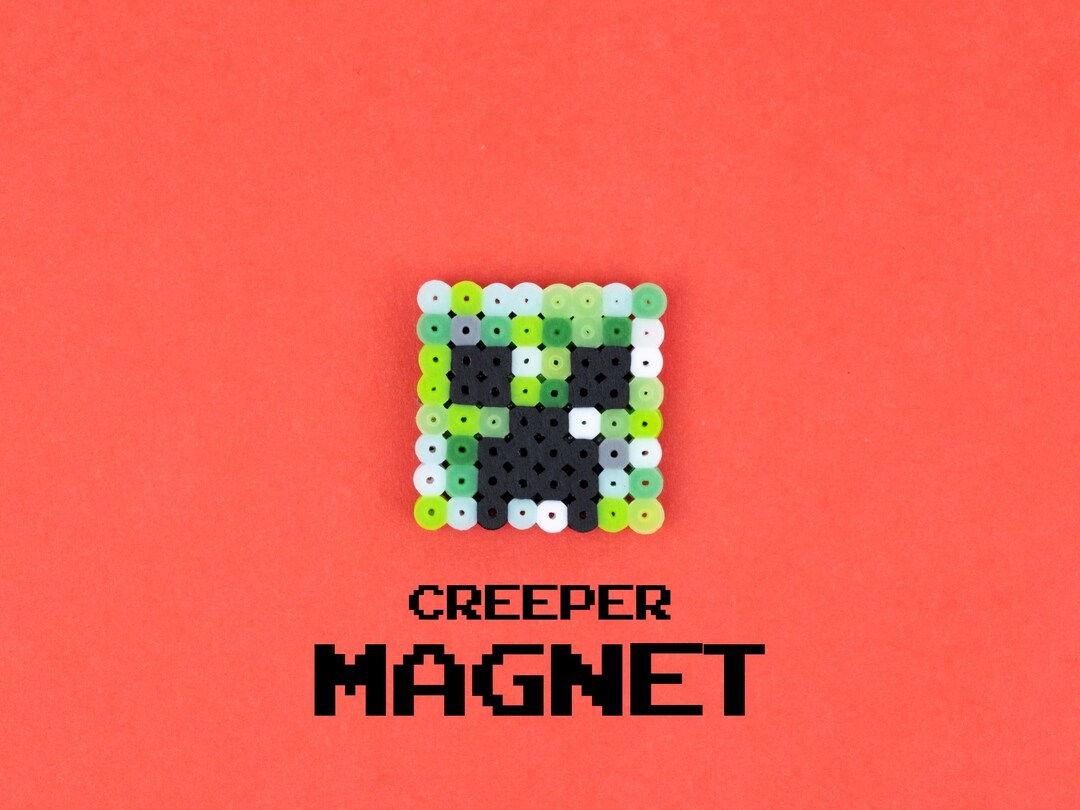 Minecraft Creeper Magnet, Minecraft Magnet, Pixel Art Fridge Magnet ...