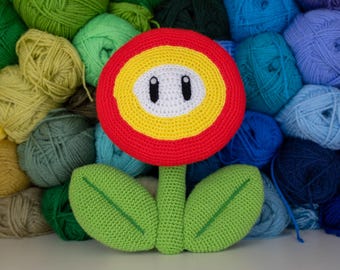 Mario Fire Flower Crochet Pattern: Power-up Amigurumi - Digital PDF Download