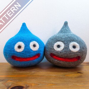Dragon Quest Slime crochet pattern, amigurumi pattern, instant download