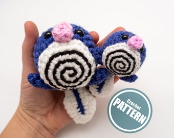Poliwag Crochet Pattern: Easy Beginner Amigurumi Pattern - Instant Download PDF