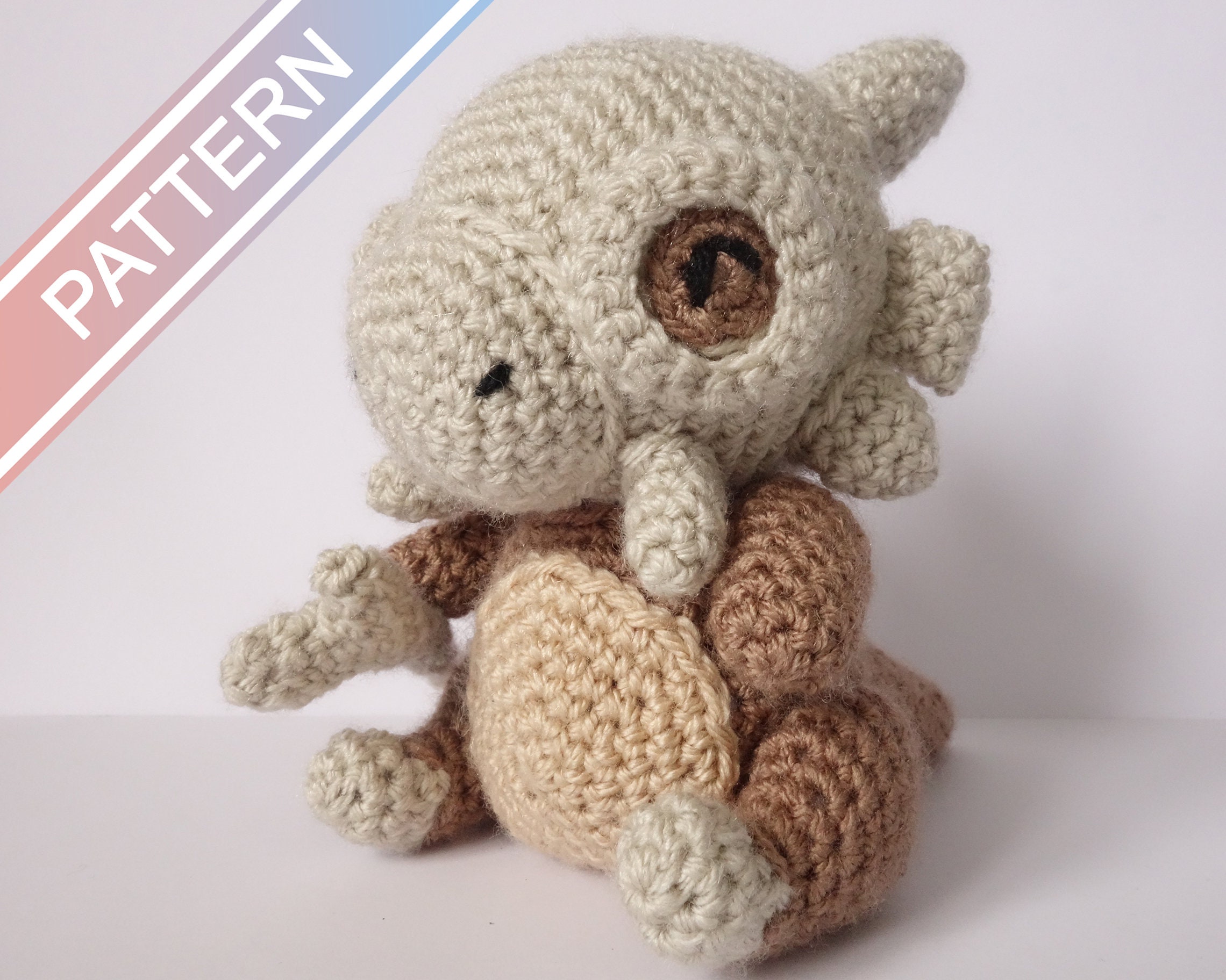 Cubone Pokemon Amigurumi Pattern Pokemon Crochet Pattern Etsy UK