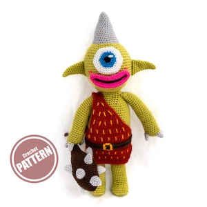Cyrus the Cyclops crochet pattern / amigurumi pattern