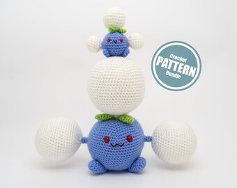 かぎ針編みパターンバンドル、ポケモンの編みぐるみPDF、フシギダネ