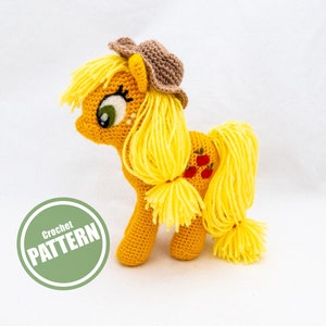 Applejack crochet pattern, My Little Pony amigurumi pattern