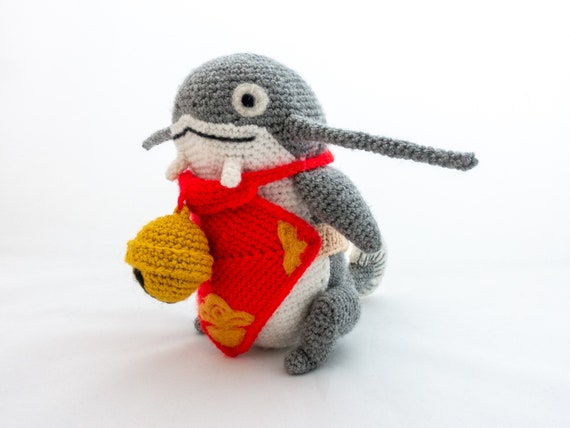 ナマズのかぎ針編みパターン - ファイナルファンタジーXIVあみぐるみ