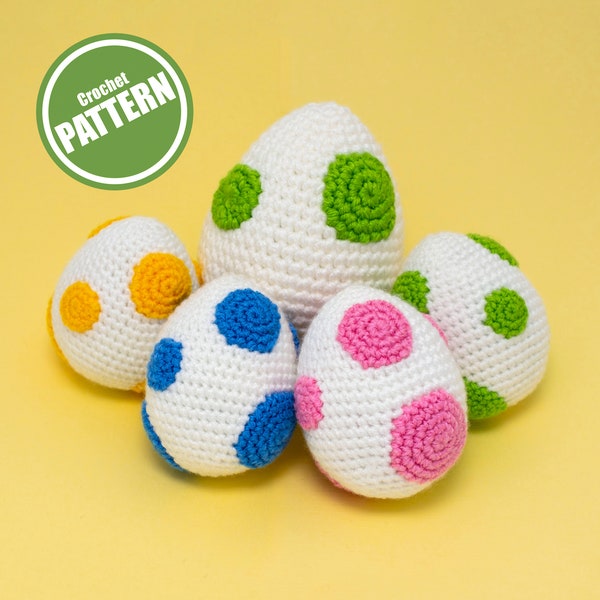 Yoshi Egg crochet pattern - Easter amigurumi pattern