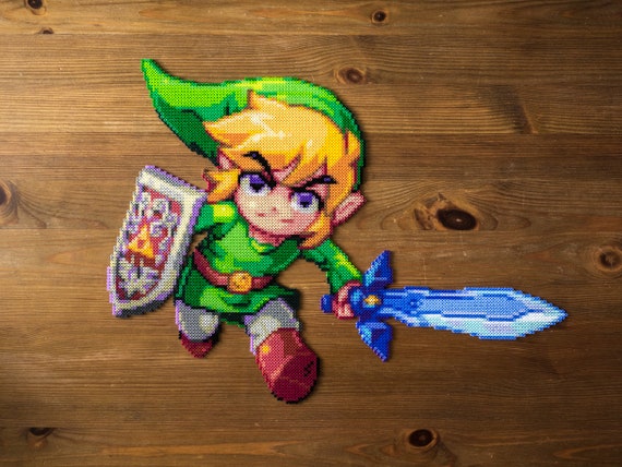 Toon Link Die Legende Von Zelda Wandkunst Pixel Art Etsy