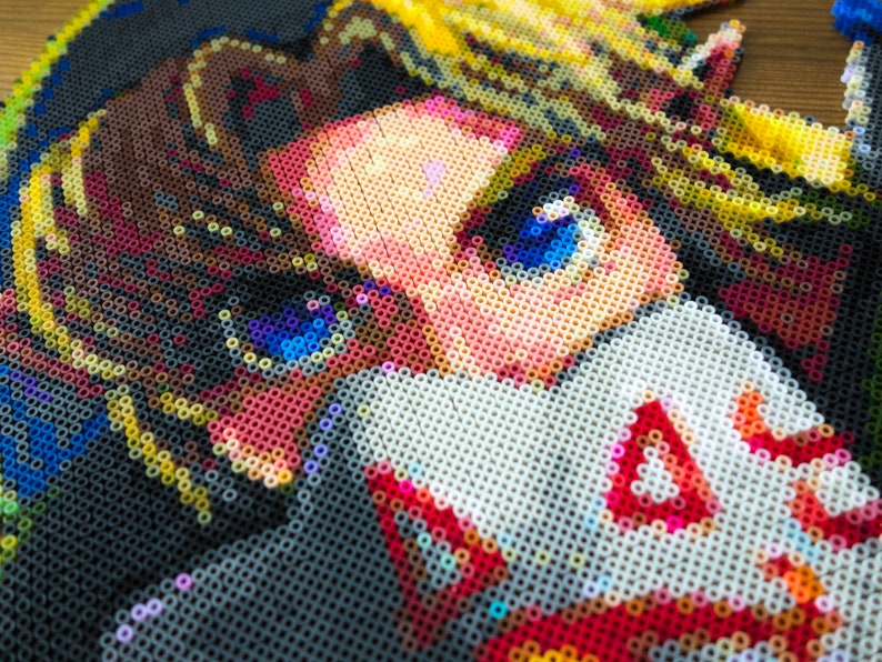 Majora's Mask Link The Legend of Zelda wall art pixel Etsy