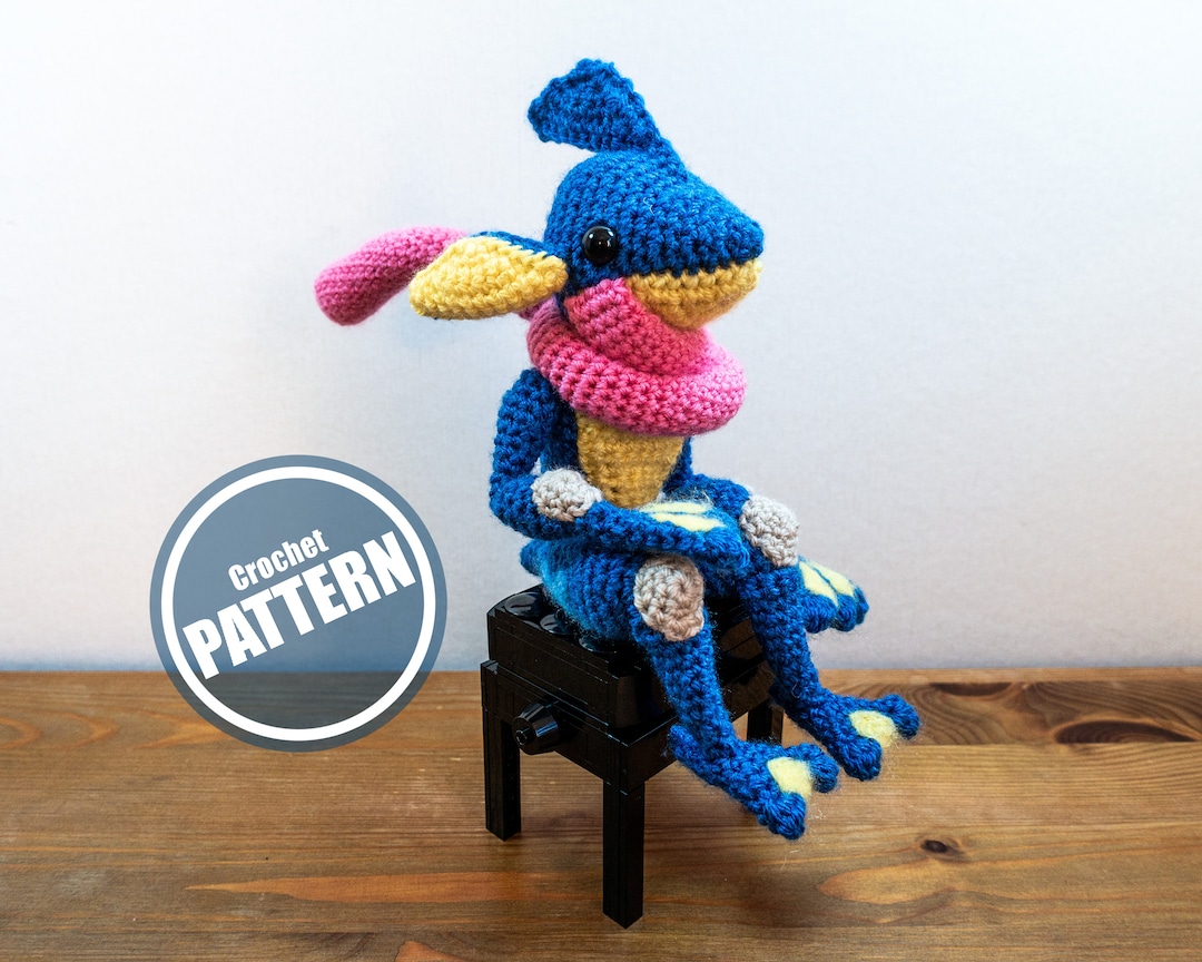 Greninja Pokemon Amigurumi Crochet Pattern: DIY Plush Toy Guide
