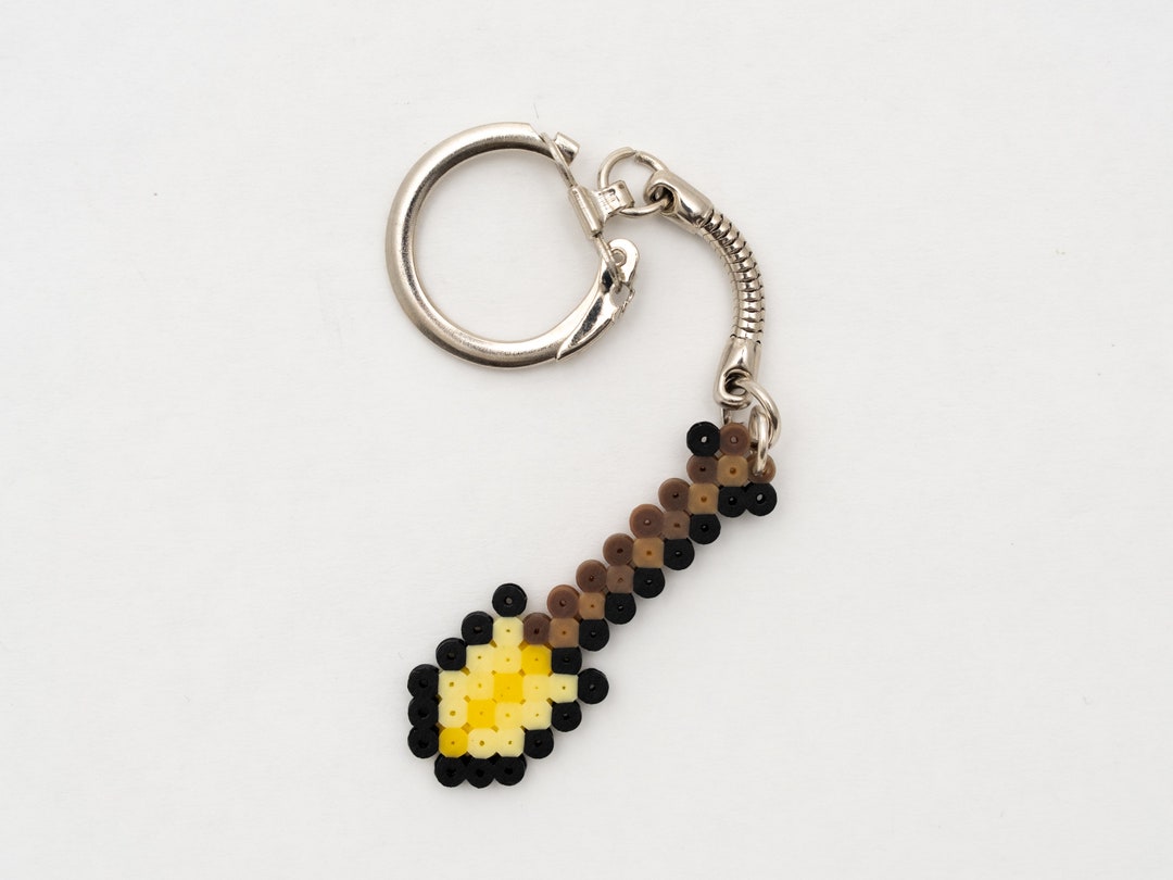 Gold Shovel Minecraft Keychain Etsy
