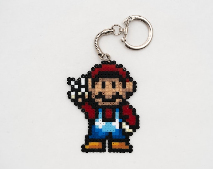 Super Mario Bros. Perler Beads Keychain Zipper Pull Handmade *FAST ...