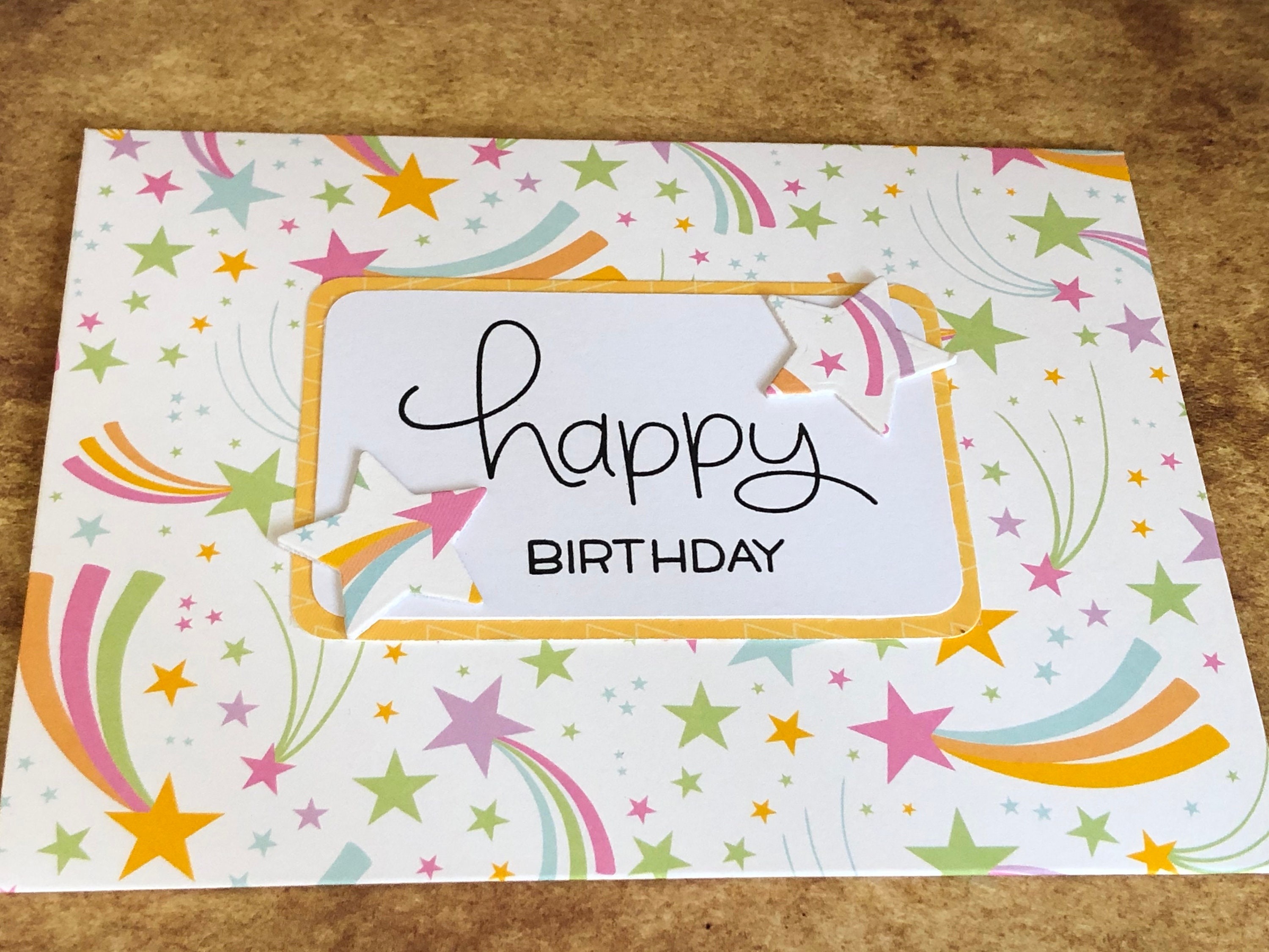 Handmade Birthday Money Envelope and Flat Note Card. Cash Etsy