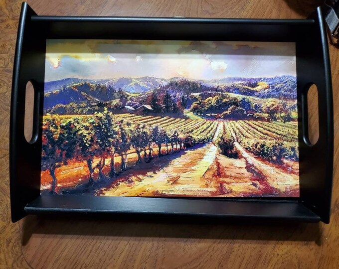 Personalized Serving Tray Photo Tray Custom Tray Espresso Etsy