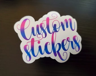 Custom sticker kiss cut sheets