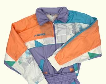 Y2k track suit - purple, orange, blue - size M - sportswear