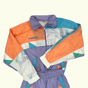Y2k track suit purple, orange, blue size M sportswear image 1