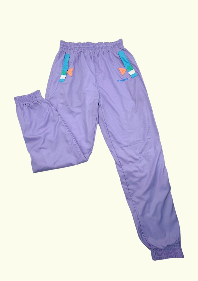 Y2k track suit purple, orange, blue size M sportswear image 2