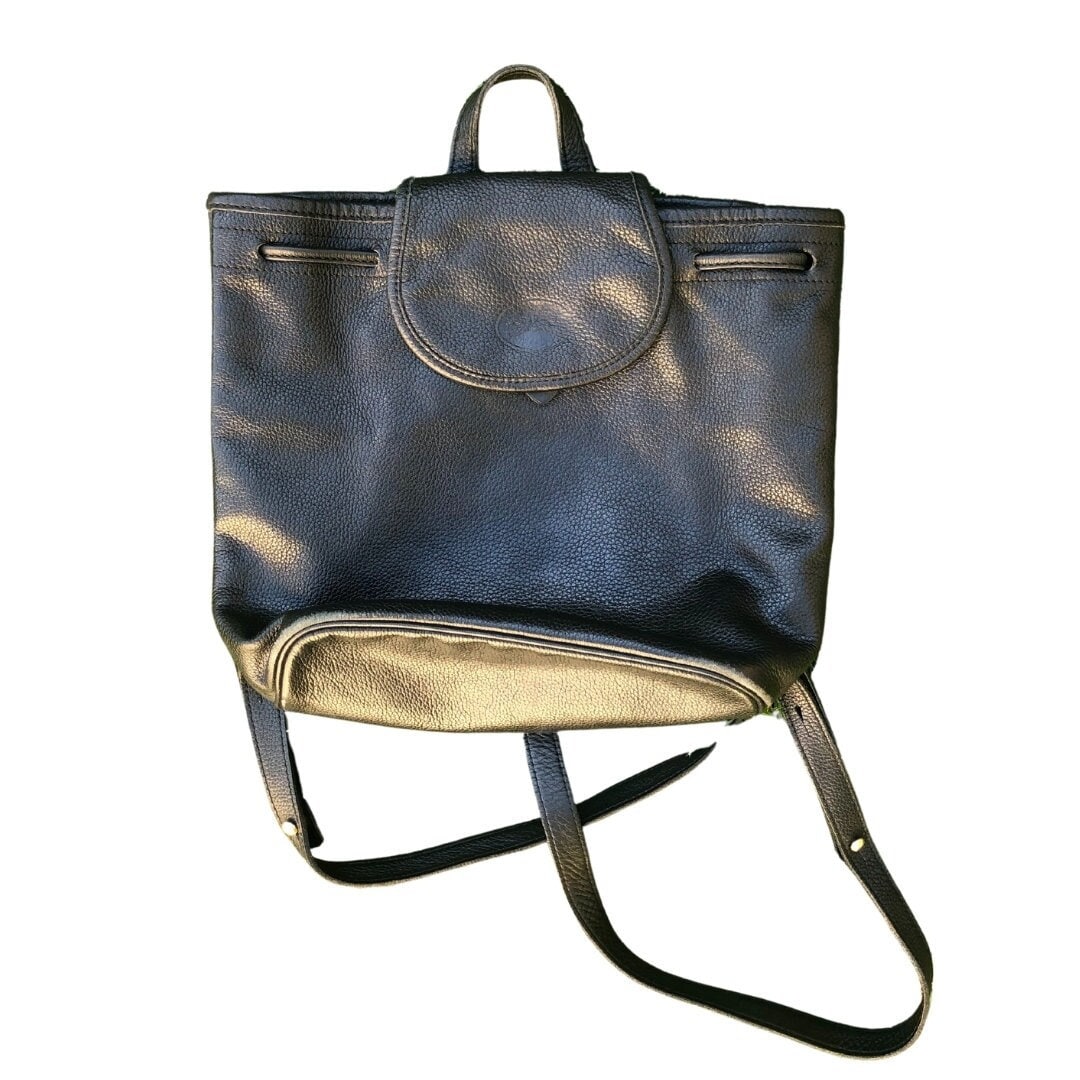 Manet Design handbag with rolled handle in soft cowhide leather