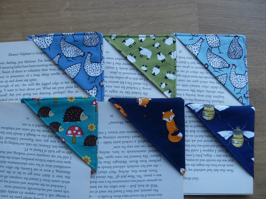 Corner Bookmarks Fabric Page Keeper Made in Ireland Great Gift Stocking