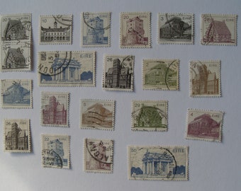 Irish Architecture Stamp Pack Ireland Used stamps for collecting or craft