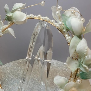 Pastel Flowered Head Piece, Tiaras, Crowns, Head Bands, Weddings, Cosplay, Flowers, Gifts, Parties