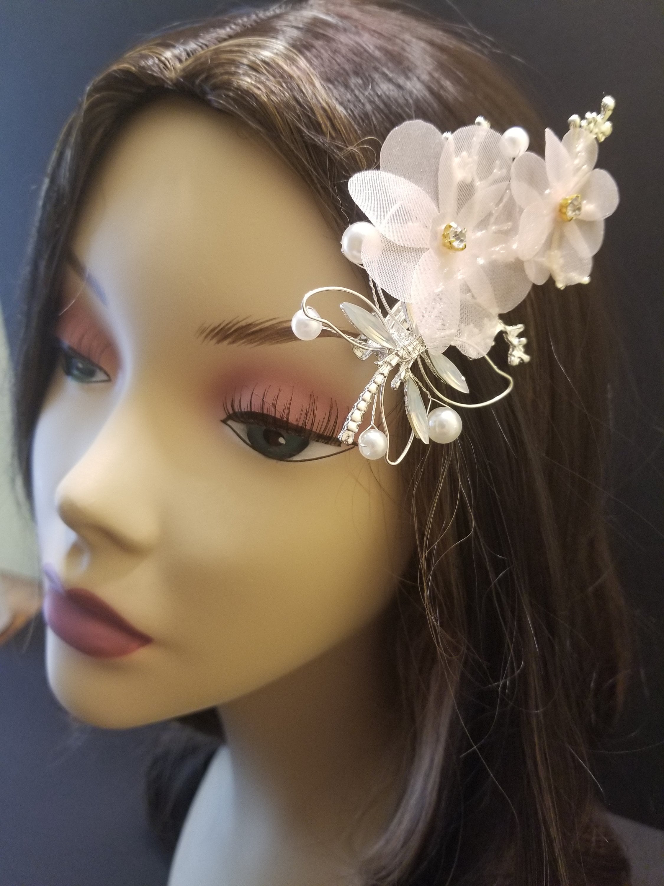 Beautiful Japanese Hair Pin With Hanging Fringe Crown Tiara Etsy