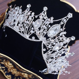 Crown, Tiara, Cosplay, Prop, Homecoming, Prom, Quinceanera, Hair Sticks, Hair Clips