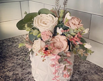 Soft blush floral arrangement