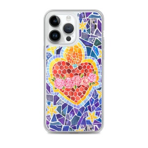 Unbeflecktes Herz | iPhone Hülle | Jungfrau Maria | Fatima | Jesus | Heiliger Rosenkranz | Katholische Kunst | Kirche | Barmherzigkeit