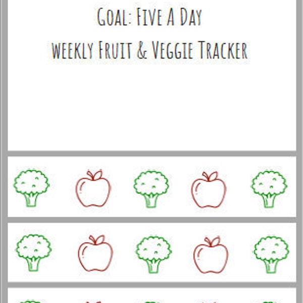 Vegetable Tracker Etsy